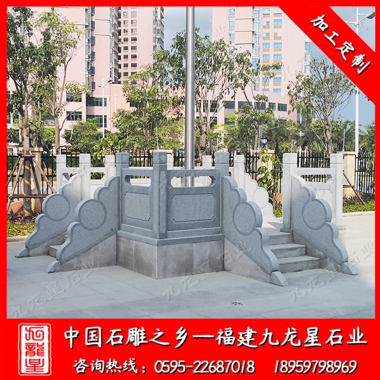 洛江實驗小學第二校區(qū)--旗臺欄桿、人物雕塑