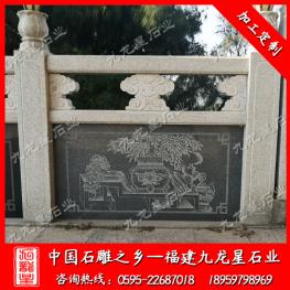 雕刻河道石欄桿 花崗巖石欄桿廠家