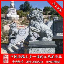 3米石雕麒麟供應(yīng) 麒麟神獸廠家
