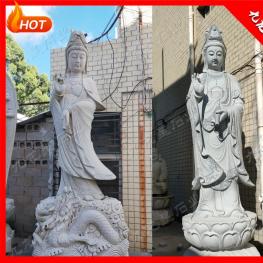 9米9石雕觀音 寺廟石雕觀音 觀音佛像石雕