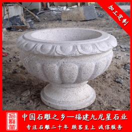 中式石雕花盆圖片 石雕花盆價(jià)格行情 惠安石雕花缽