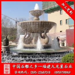 石雕景觀水缽噴泉報價 石雕噴泉直徑2米2.5米3米