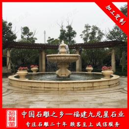 景觀石材噴泉廠家 批發(fā)小區(qū)大理石噴泉水缽