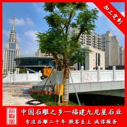 河道石欄桿材質 定做河道石材欄桿護欄