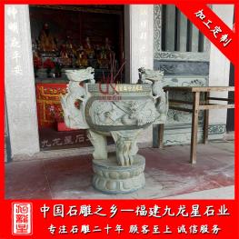 寺廟石雕香爐圖片 惠安石雕香爐定做廠家